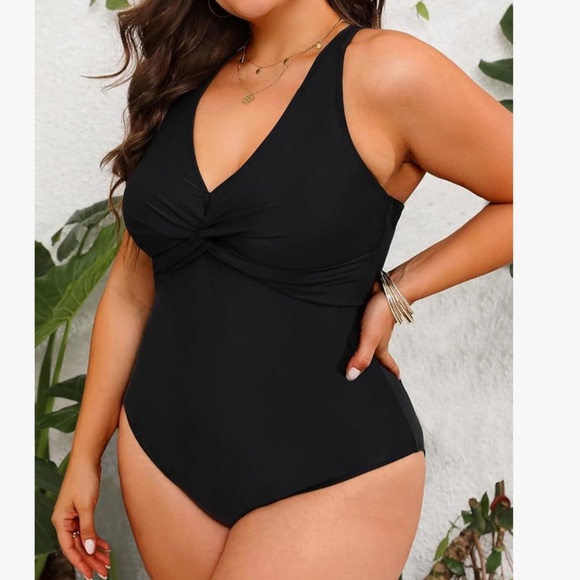 One Piece Bathing Suit for Women Swimsuits Tummy Control Retro NWT Plus Size 16W - Picture 1 of 3